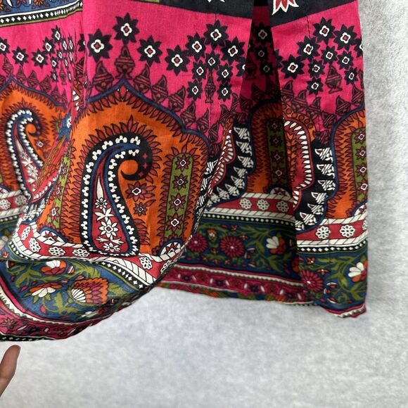 Tunic Women’s Size Medium Festival Boho Hippie‎ Retro Ethnic Floral 3/4 Sleeve - Picture 7 of 10